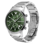 Emporio Armani Renato Green Dial Men's Chronograph Watch AR11507