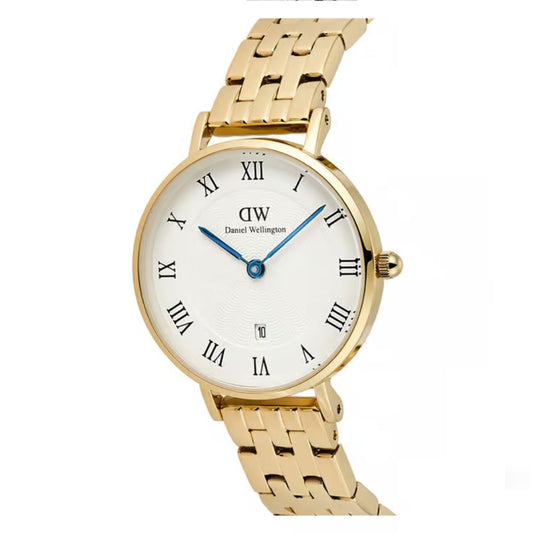 Daniel Wellington Petite Roman Numerals Quartz White Women’s Watch DW00100857K