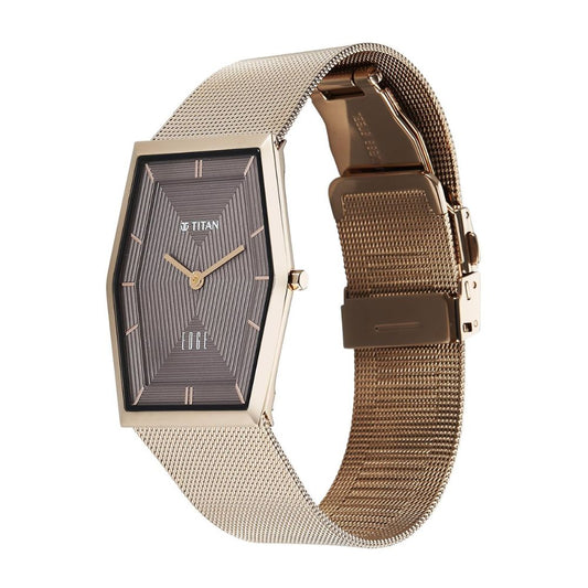 Titan Edge Whimsey Rose Gold Men's Watch 10056QM01