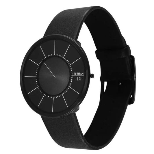 Titan Edge UltraSlim Black Men's Watch 10003NL02