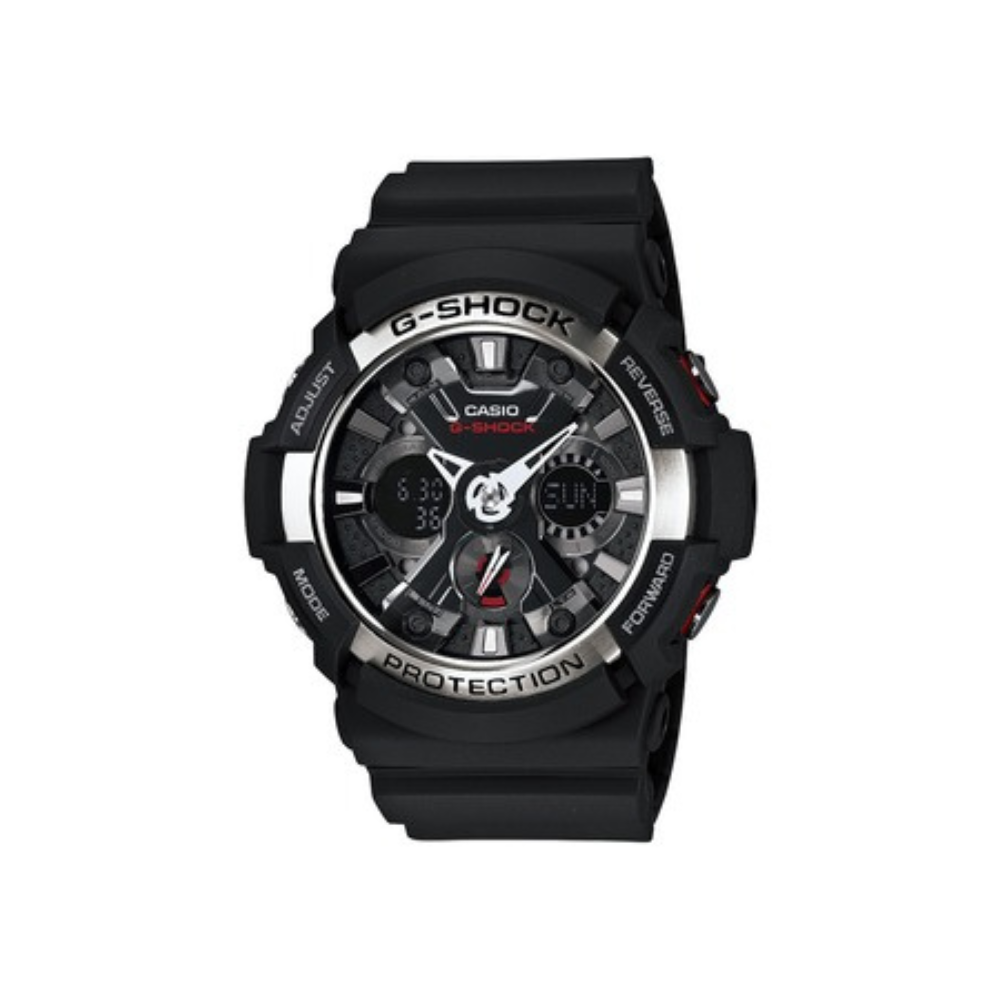 Casio Black Resin Strap Men's Watch GA-200-1A, GA-201-1A | 10400762