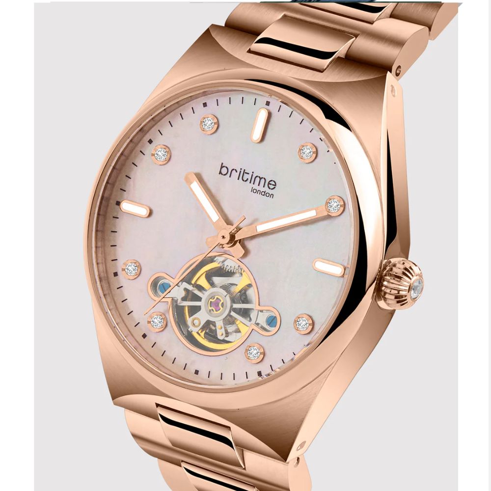 Britime Automatic Rose Gold Women's Watch 2567-M30303