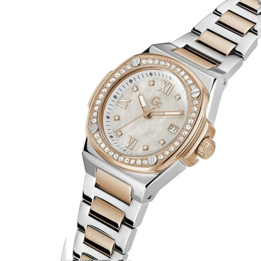 G.C. Coussin Shape White Dial Women’s Quartz Analog Stainless Steel Watch Z12003L1MF