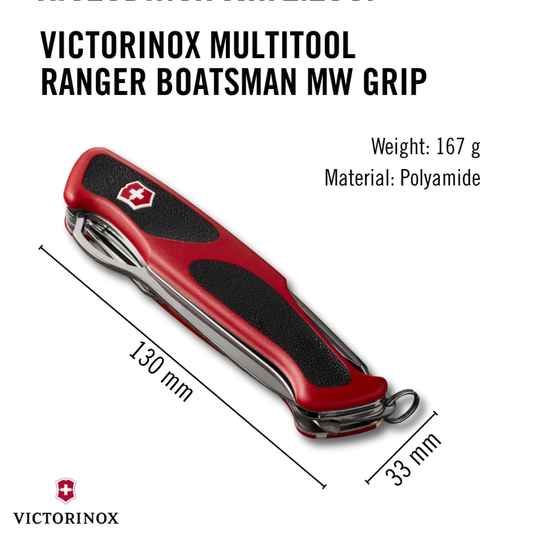 Victorinox RangerGrip 79 Red Men's Pocket Knife 0.9563.MC