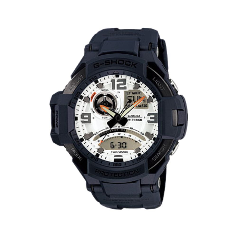Casio Blue Resin Strap Men's Watch GA-1000-2A | 10435443