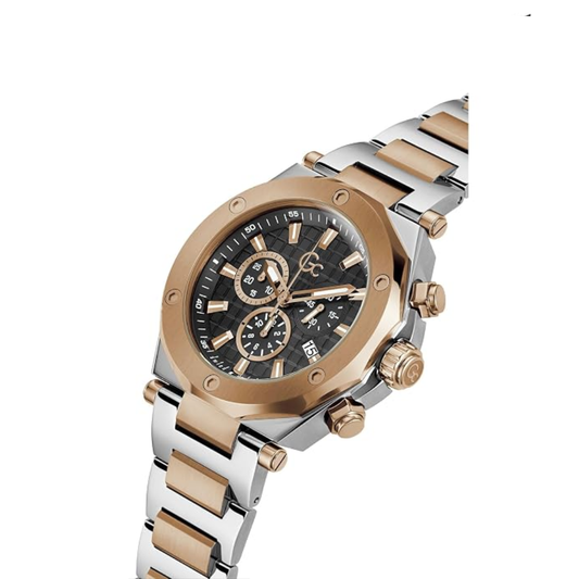 G.C Round 44mm Black Dial Analog Black Men Watch Z18001G2MF