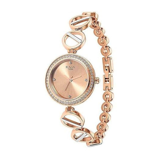 Titan Raga Viva Rose Two Toned Gold and Silver Women's Watch 2643KM01