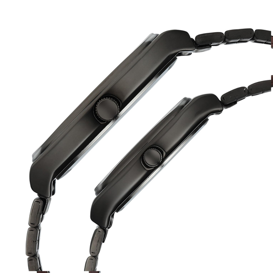Fastrack Mixmatched 5.0 Black Gun Couple Watch 3819268060QM02