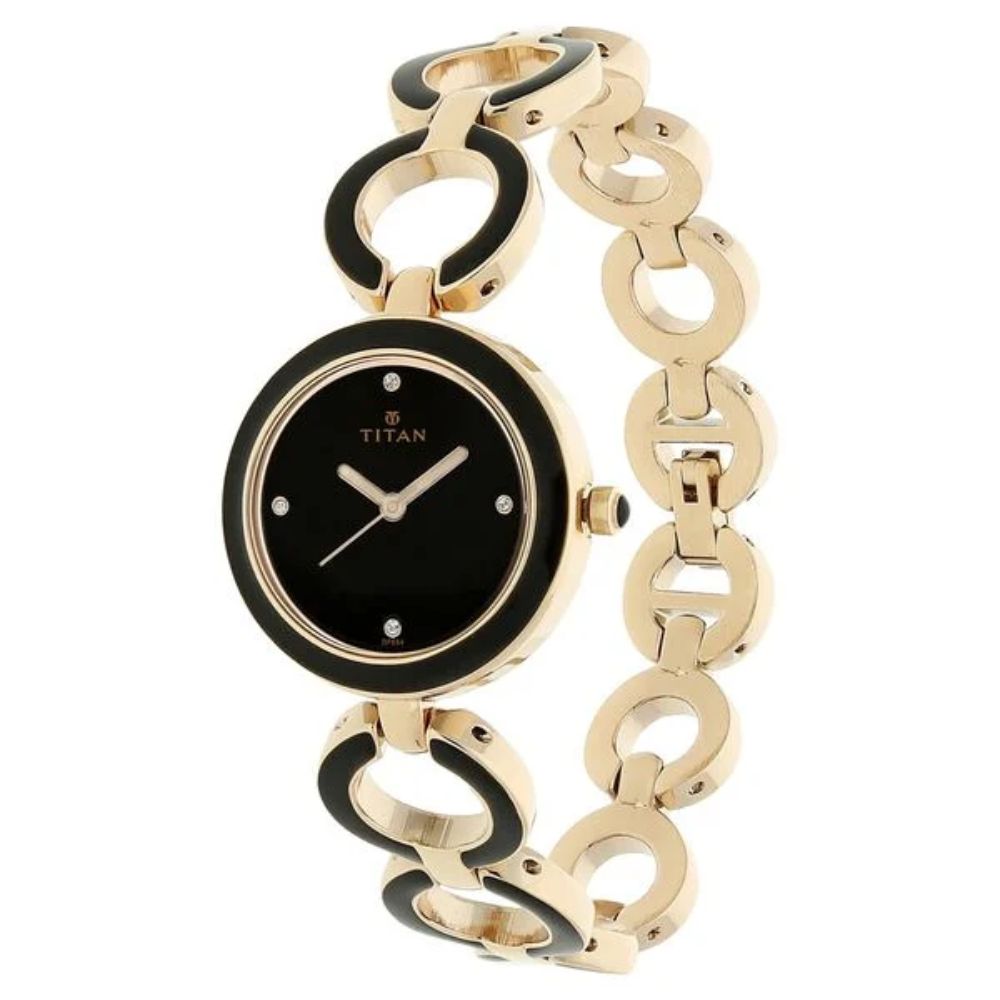 Titan Black Women's Watch 95036WM01
