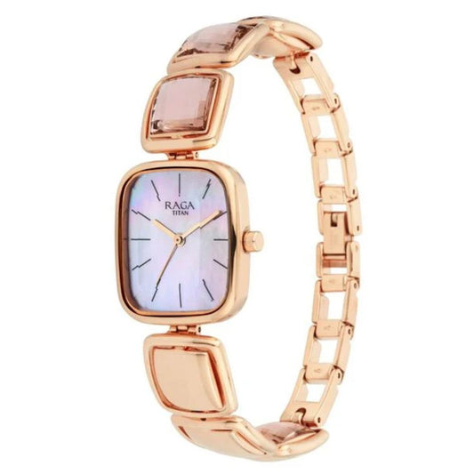 Titan Raga Moments of Joy Rose Gold Women's Watch 95136WM01