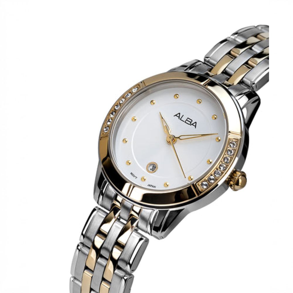 Alba Silver-White Women's Watch AH7EM4X1