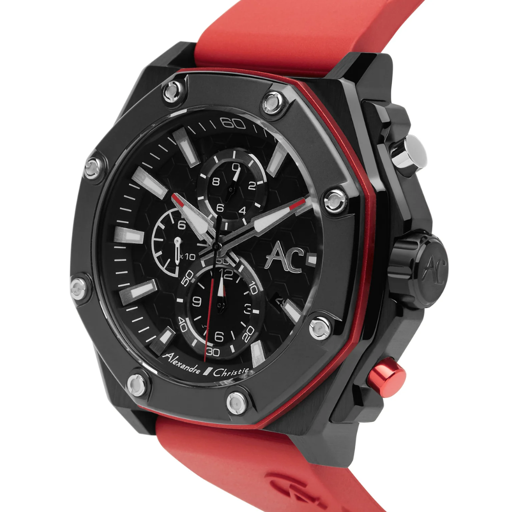 Alexandre Christie Chronograph Red Men's Watch 9601MCRIPBARE