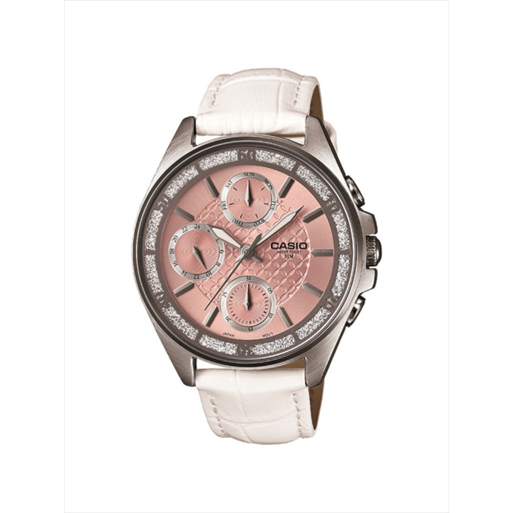 Casio white Leather Strap Women's Watch LTP-2086L-7AV | 10460127