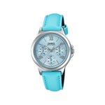Casio Sky-Blue Leather Strap Women's Watch for LTP-V300L-2A3 10591145