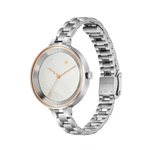 Fastrack Stunners Silver Dial Stainless Steel Strap Watch for Girls - 6265SM02