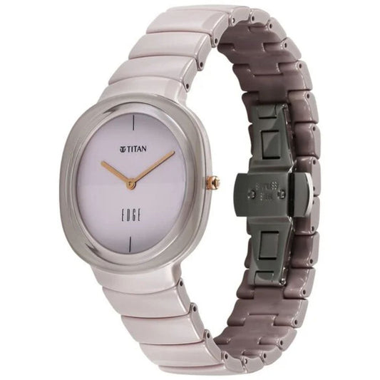 Titan Edge Off-White Women's Watch 2757QC03