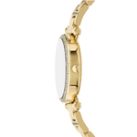 Fossil Carlie Gold Dial Quartz Stainless Steel Women's Watch ES5465