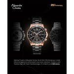 Alexandre Christie 25th Anniversary Black Men's Watch 6141XXVMBRBA