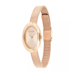Calvin Klein Twisted Bezel Gold Dial Women's Watch 25100153