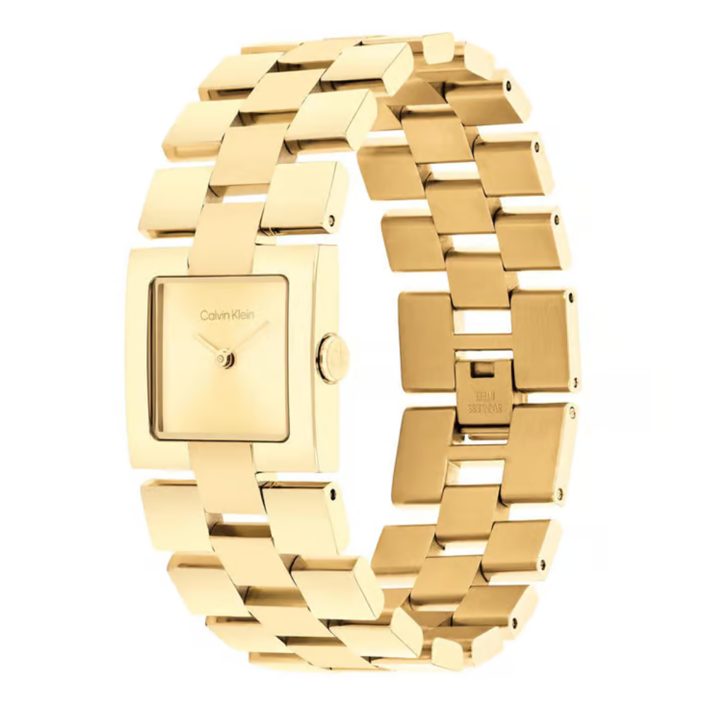 Calvin Klein Meridian Women's Gold Dial Analog Watch 25100089