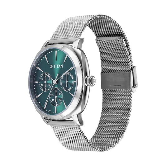 Titan Classique Suave Green Men's Watch 90189SM01