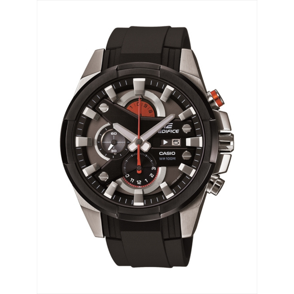 Casio Black Resin Strap Men's Watch Edifice EFR-540-1AV | 10478104