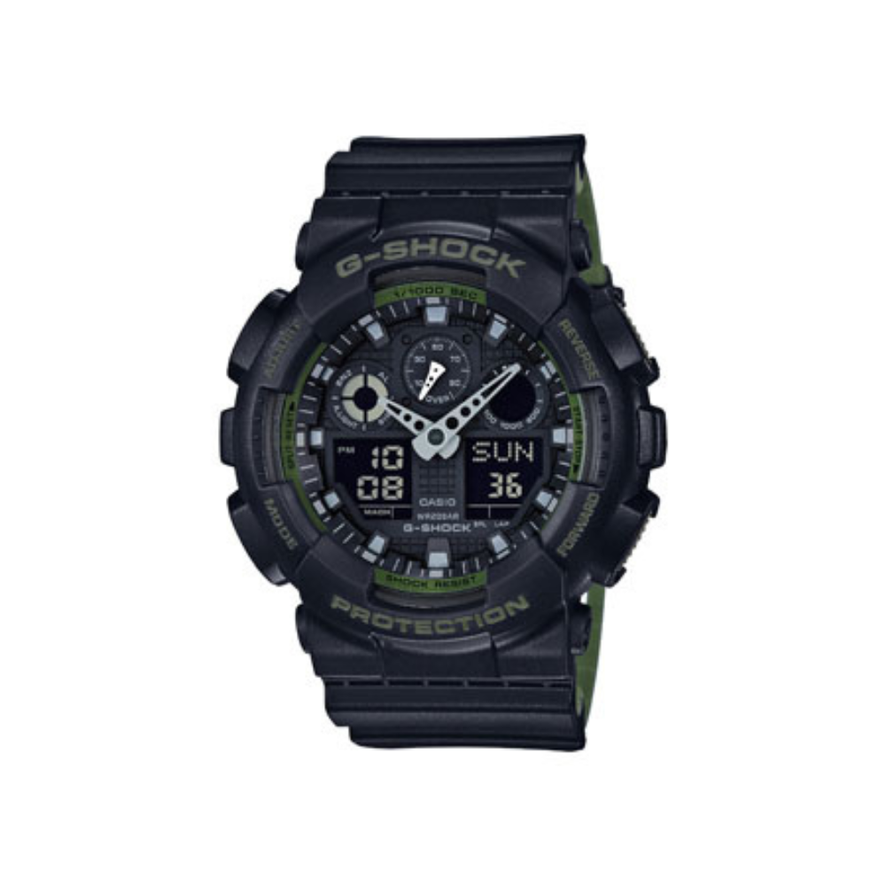 Casio Black Resin Strap Men's Watch GA-100L-1A | 10527466