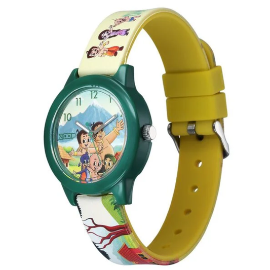 Zoop Chhota Bheem Multicoloured Dial Yellow Strap Kids Analogue Watch 16042PP04