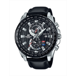 Casio Black Leather Strap Men's Watch EFR-550L-1AV | 10505259