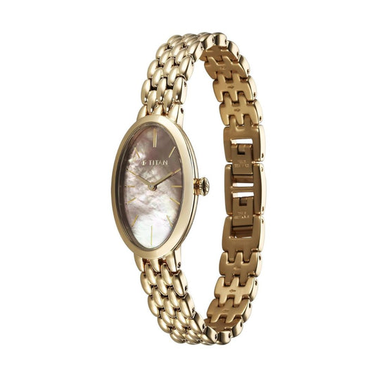 Titan Aura White Women's Watch - 95246YM01