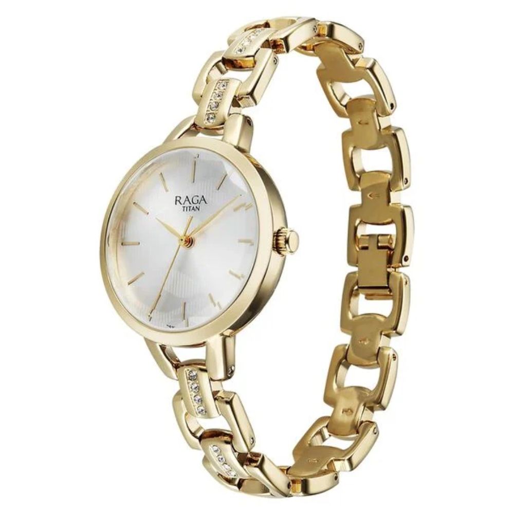 Titan Raga Showstopper Silver Women's Watch NU95352YM01