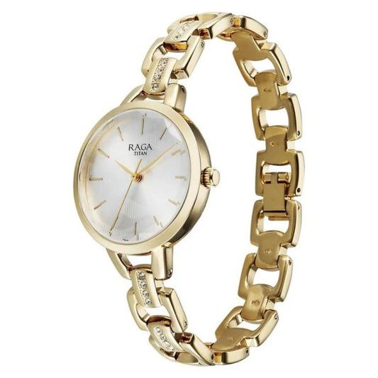 Titan Raga Showstopper Silver Women's Watch NU95352YM01