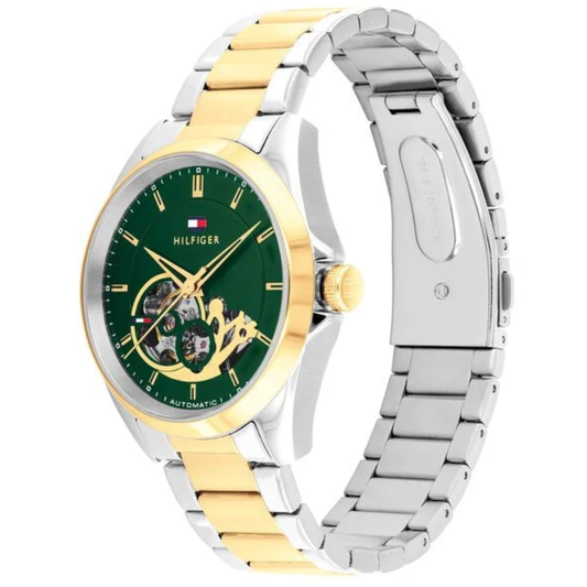 Tommy Hilfiger Automatic Two-Toned Green Dial Men's Watch TH1710737