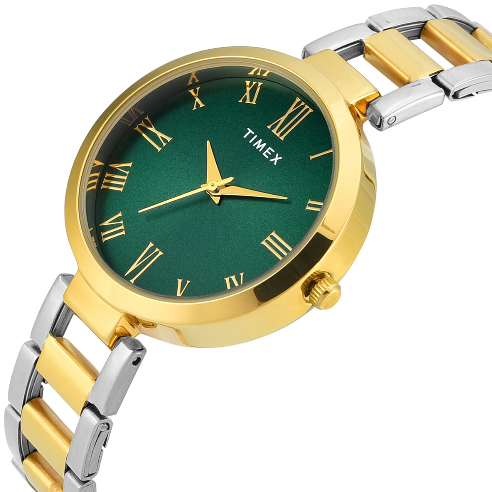 Timex Classic Green Dial Women's Watch TW000X274