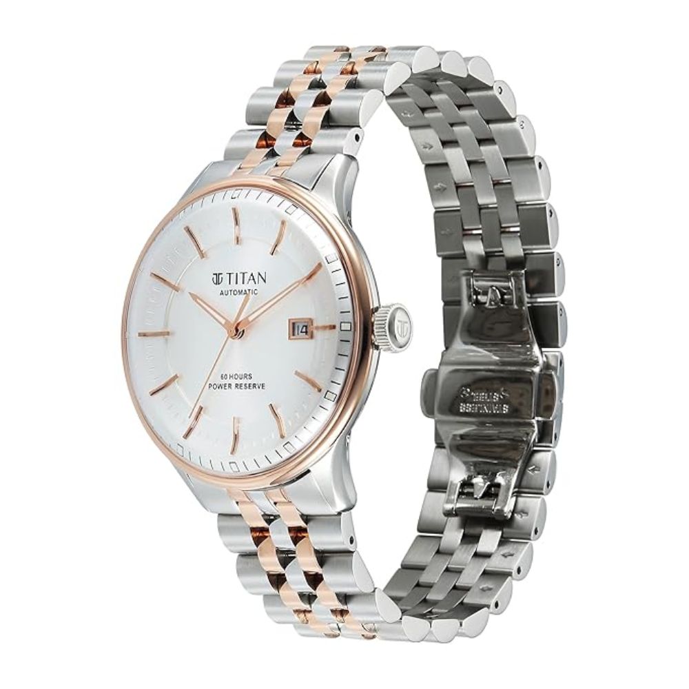 Titan Weekender White Dial Men's Watch 90201KM01