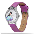 Zoop Disney Jasmine Silver Dial Purple Strap Girls Kids Analog Watch 26049SL01