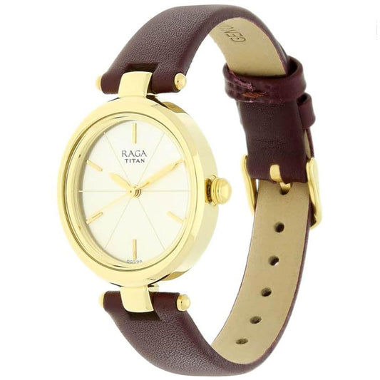Titan Raga Viva Champagne Women's Watch 2579YL01