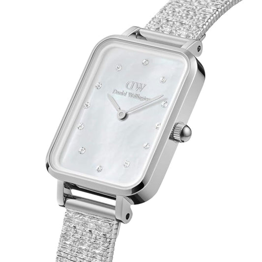 Daniel Wellington Quadro Analog Silver Women's Watch DW00100580K