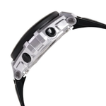 Zoop Digital Silver Case Digital Dial Black Strap Boys Kids Watch 16047PP03