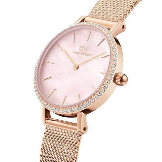 Daniel Wellington Petite Mother of Pearl Pink Women's Watch DW00100663K