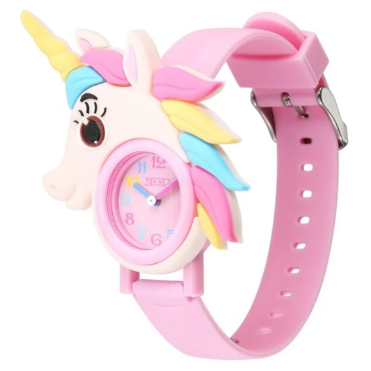 Zoop Unicorn Pink Dial Pink Strap Girls Kids Analog Watch NS16039PP01