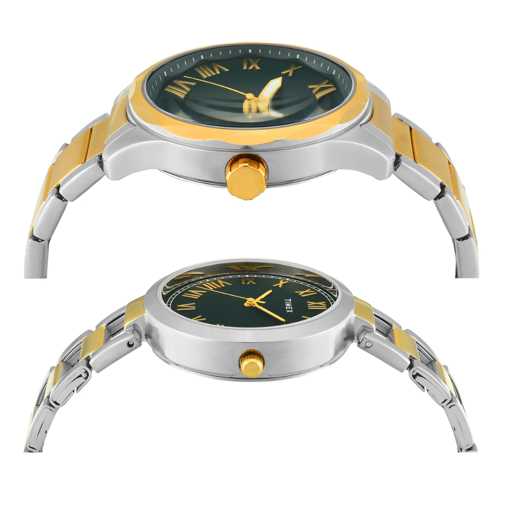Timex Green Round Dial Men's and Women's Watch TW00PR340