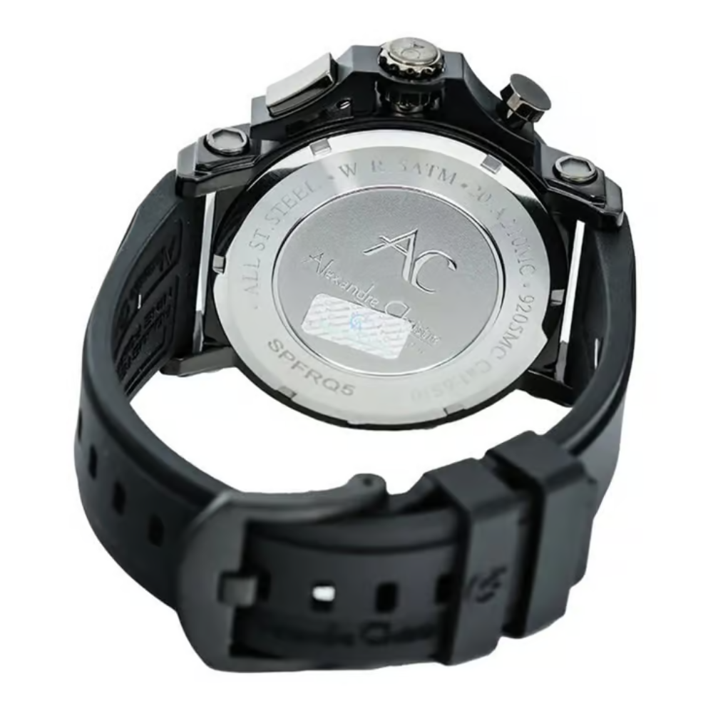 Alexandre Christie Carbon Black Men's Watch 9205MCREPBAGL