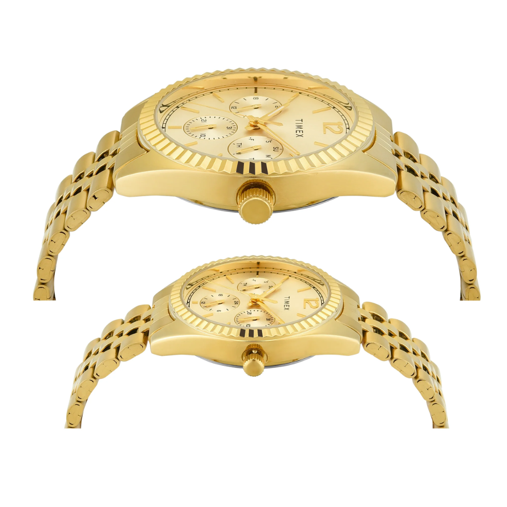 TIMEX Trendline Champagne Pair's Watch TW00PR345