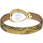 Just Cavalli Diversa Snake Champagne Dial Leather Women's Watch JC1L321M1035