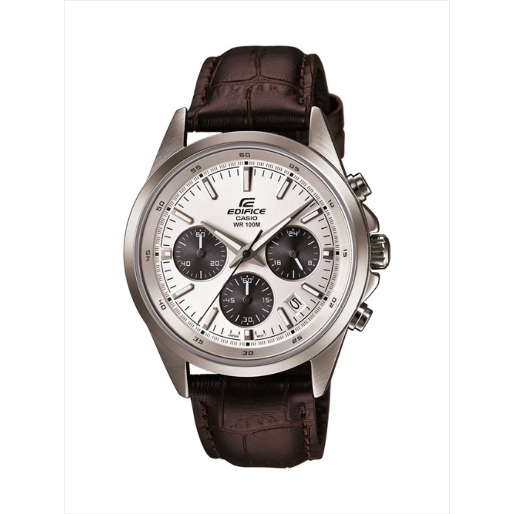 Casio Brown Leather Strap Men's Watch Edifice EFR-527L-7AV | 10441978