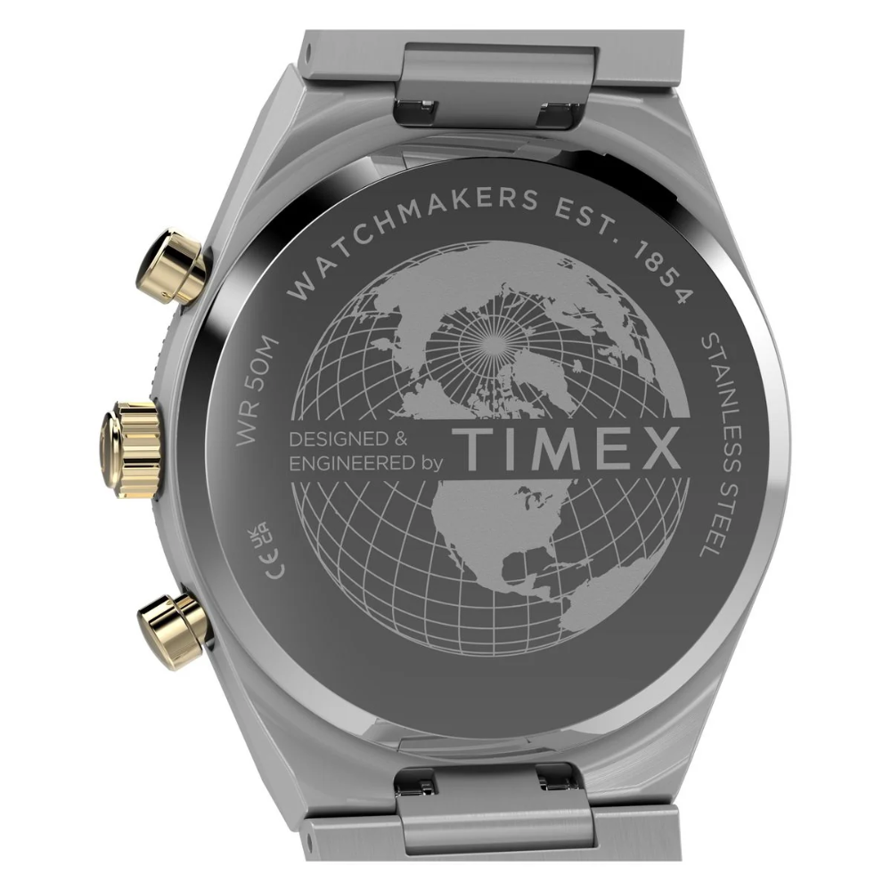 Timex Q Round Gold Dial Analogue Unisex Watch - TW2Y92300UJ