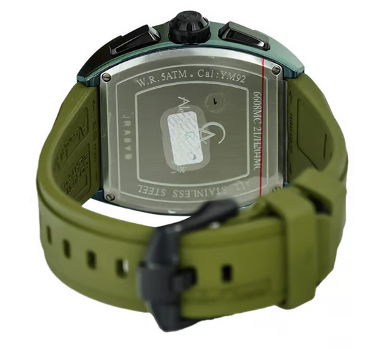 Alexandre Christie Chrono Quartz Chronograph Green Men's Watch 6608MCRGABA