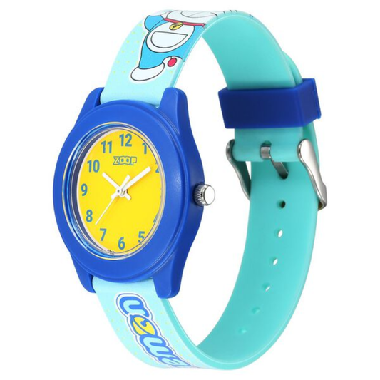 Zoop Doraemon Yellow Dial Blue Strap Kids Analog Watch 26019PP36W