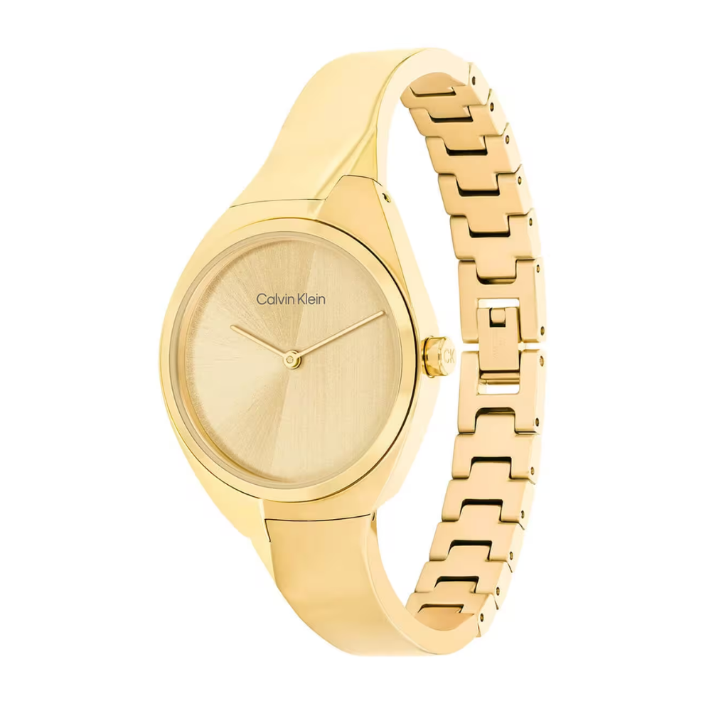 Calvin Klein Charming Champagne Dial Women's Analog Stainless Steel Watch 25200235